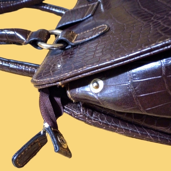 Payless Brown Hand Shoulder Bag Purse - Picture 3 of 6